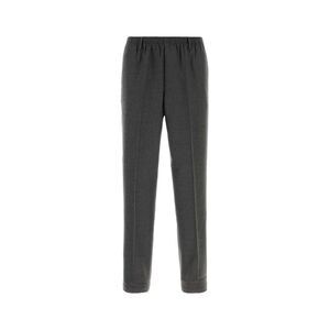 Cellar Door Men Dark Grey Stretch Wool Alfred Pant